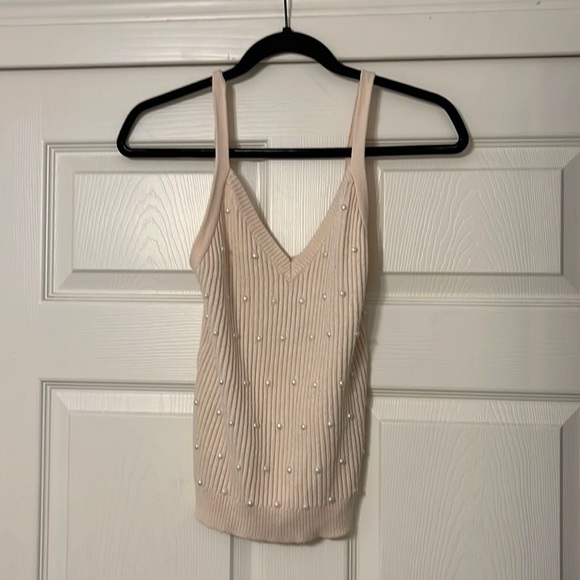 NAF NAF Tops - NAF NAF pearl embellished tank